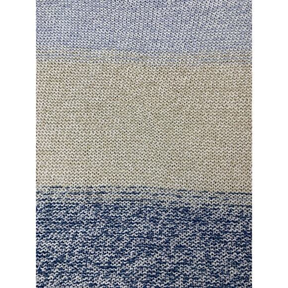 Chicos Sweater Space Dye Jewel Knit Stripe Metallic Thread Size Medium - Picture 3 of 8